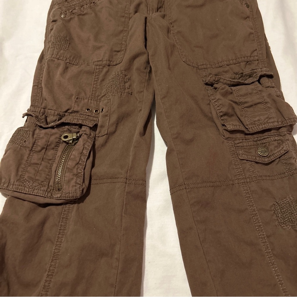 Ladies Vintage Miss Me pants, small, brown cotton